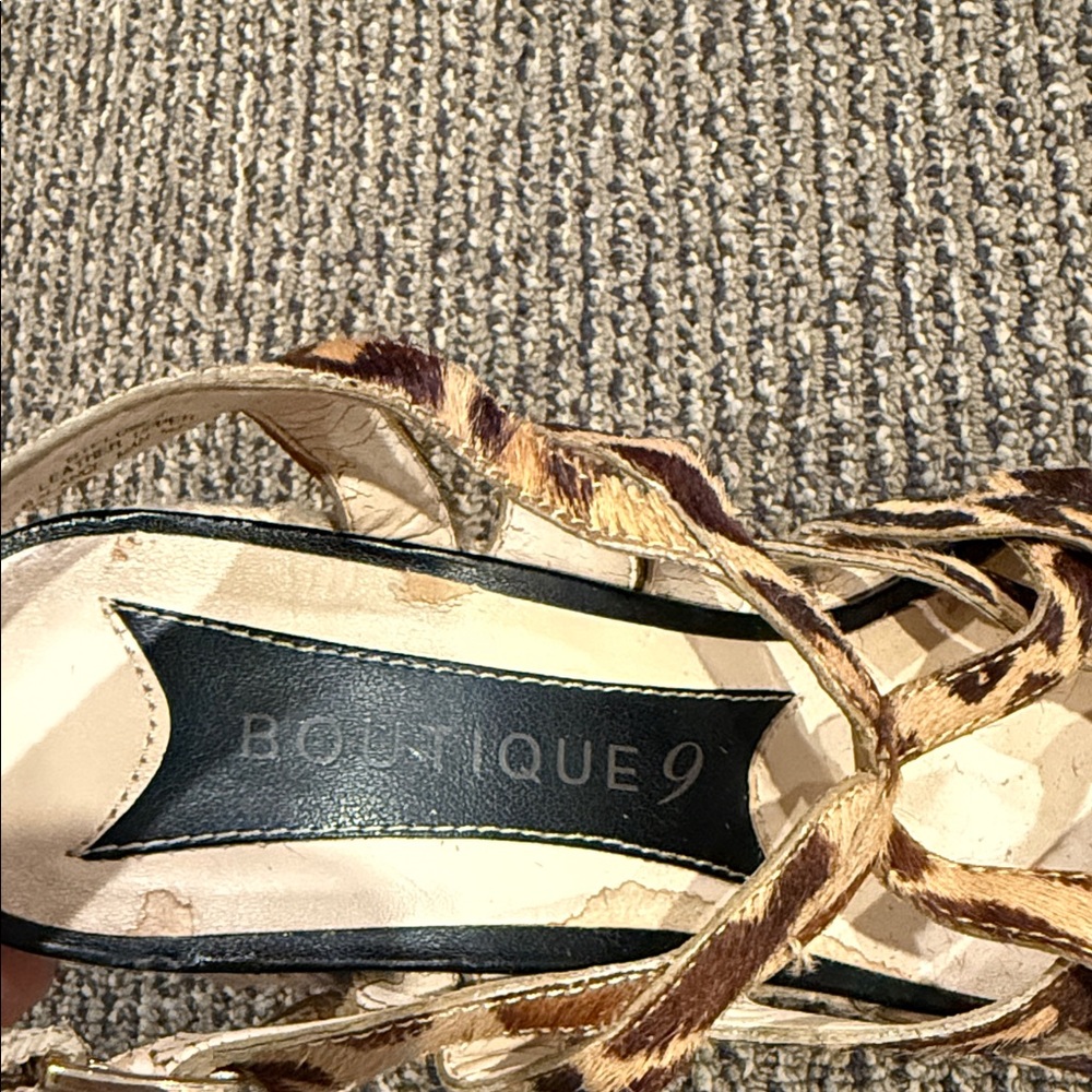Boutique 9 Animal Print Espadrilles with Black Accents - Picture 3 of 5